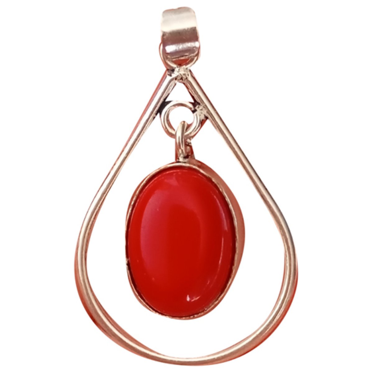 Corail silver pendant
