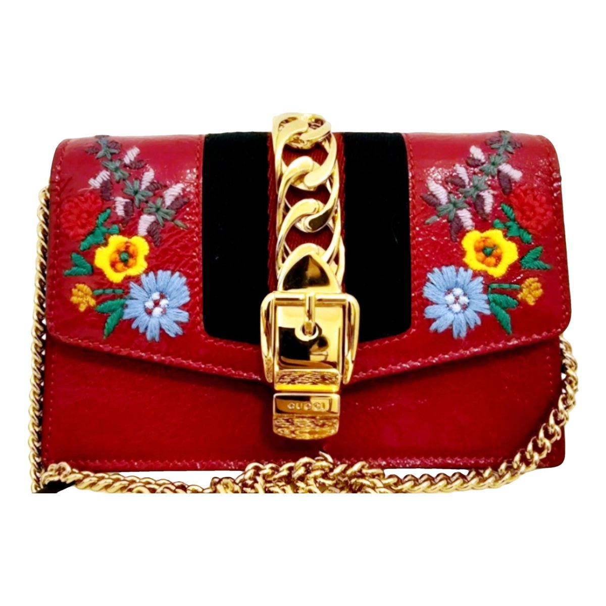 Sylvie Chain leather crossbody bag