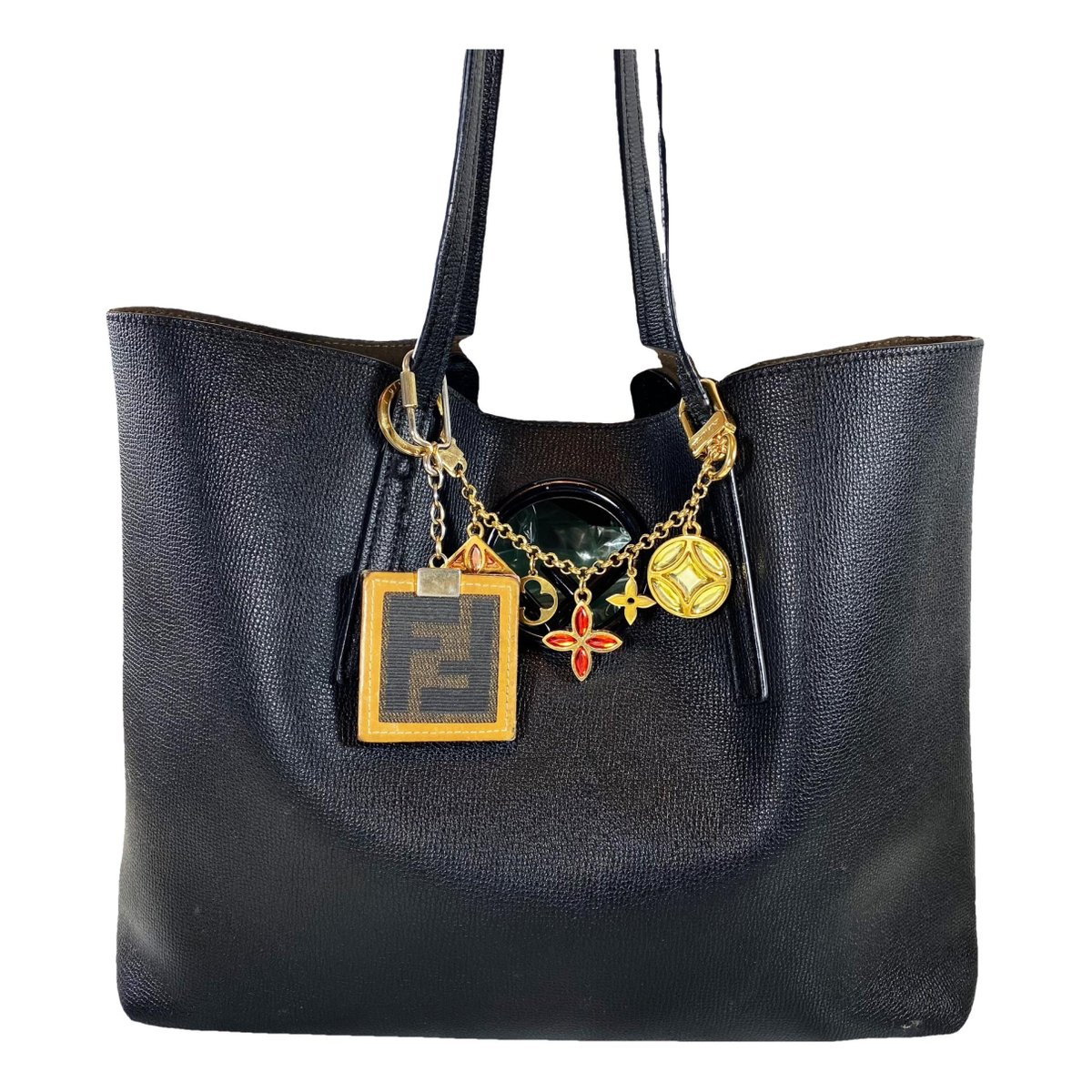 Logo Shopper Tote leather handbag