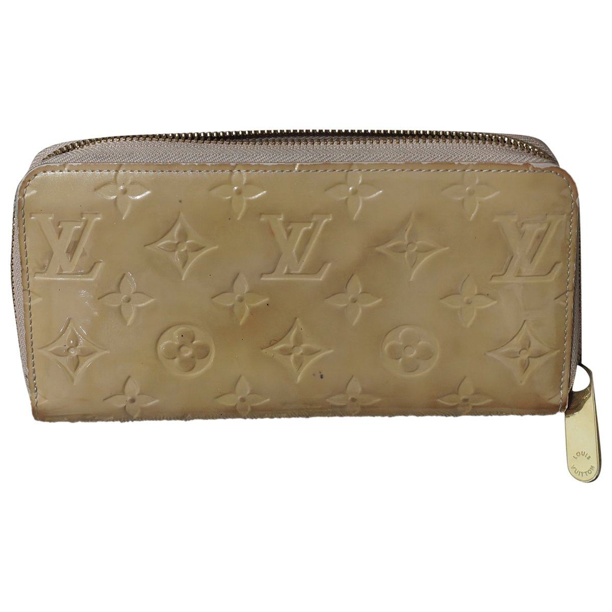 Zippy patent leather wallet