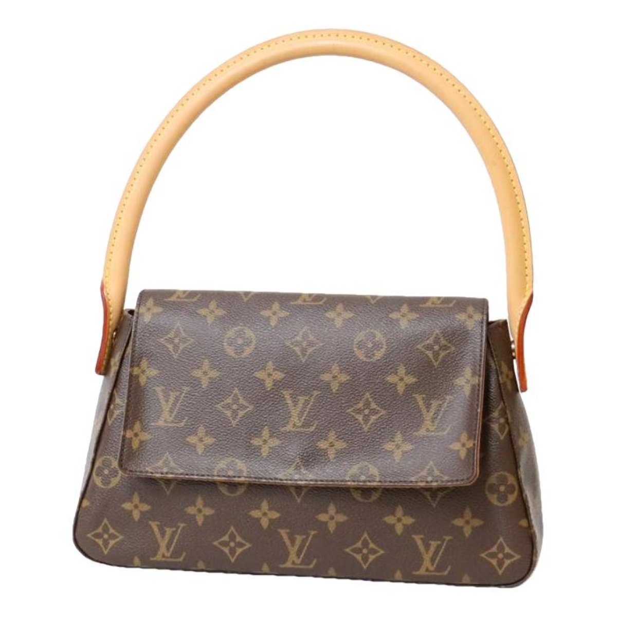 Loop leather handbag