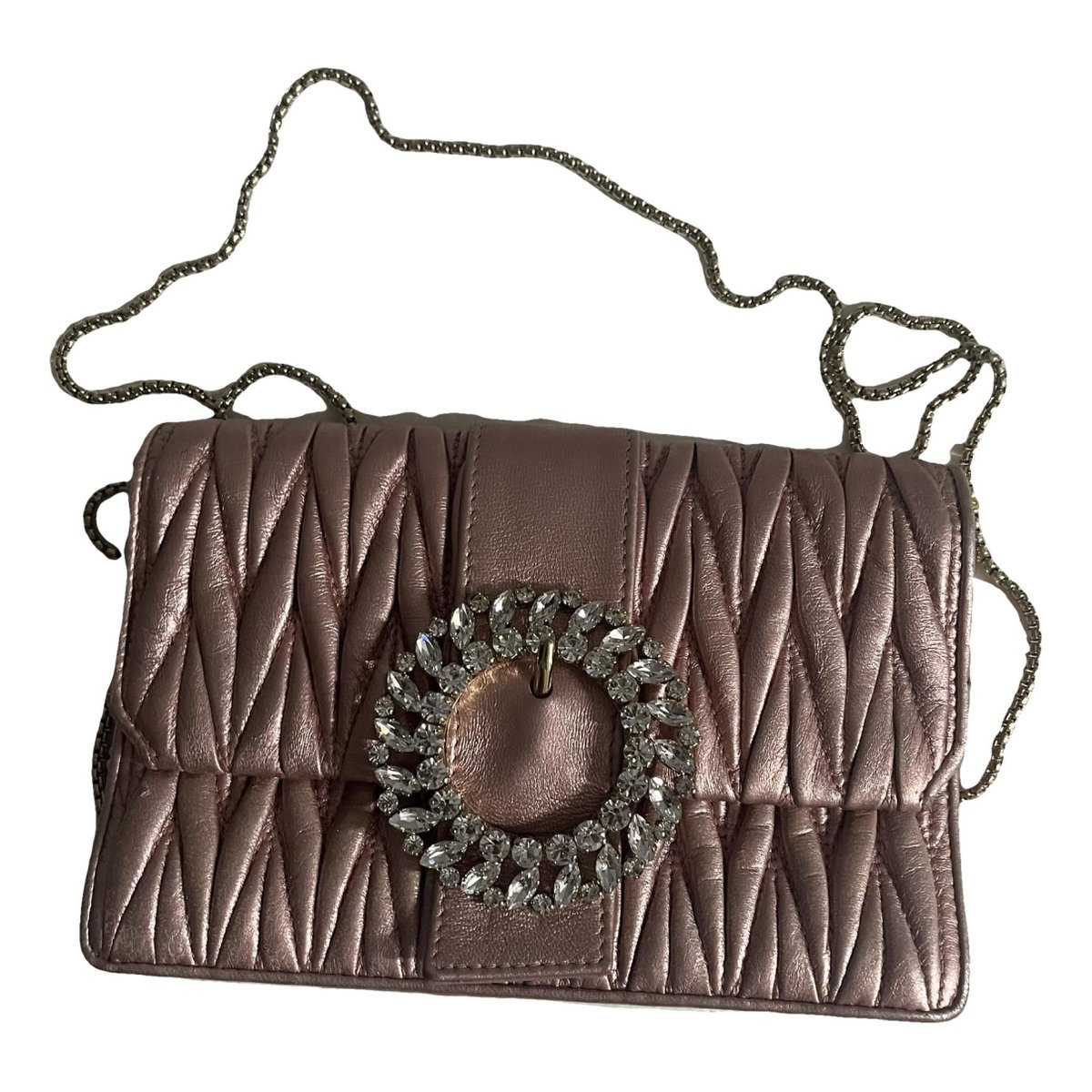 Miu delice leather crossbody bag