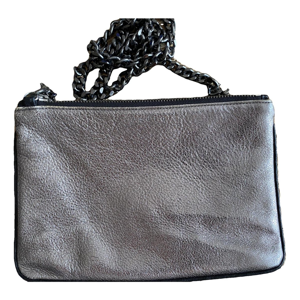 Addict leather clutch bag