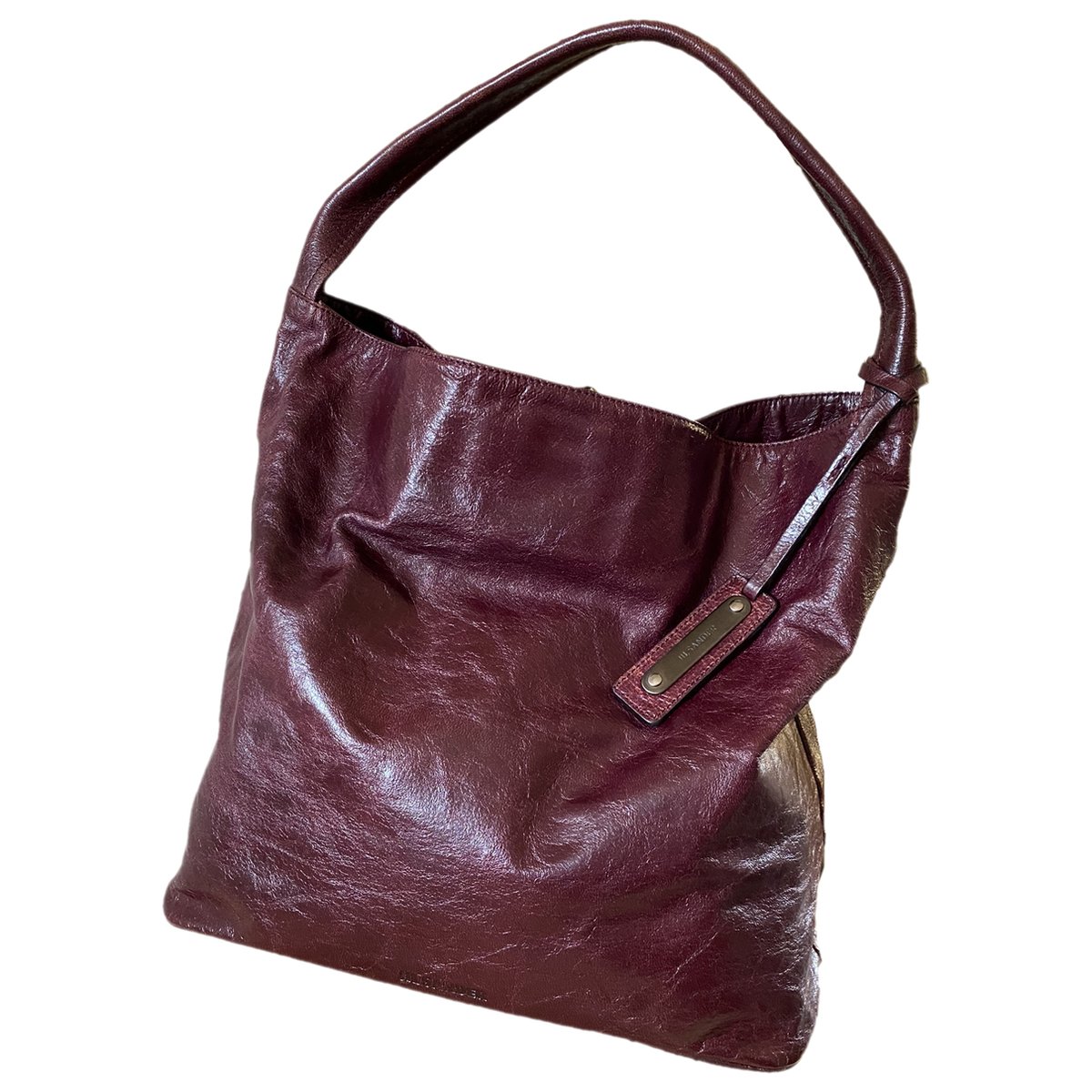 Shopper leather handbag