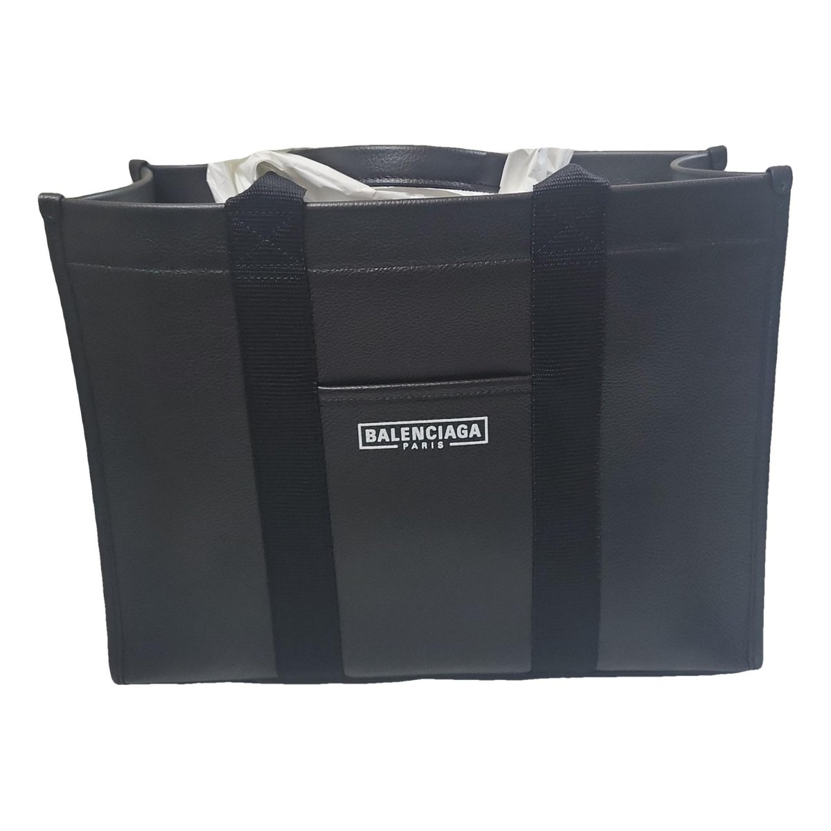 Hardware leather handbag