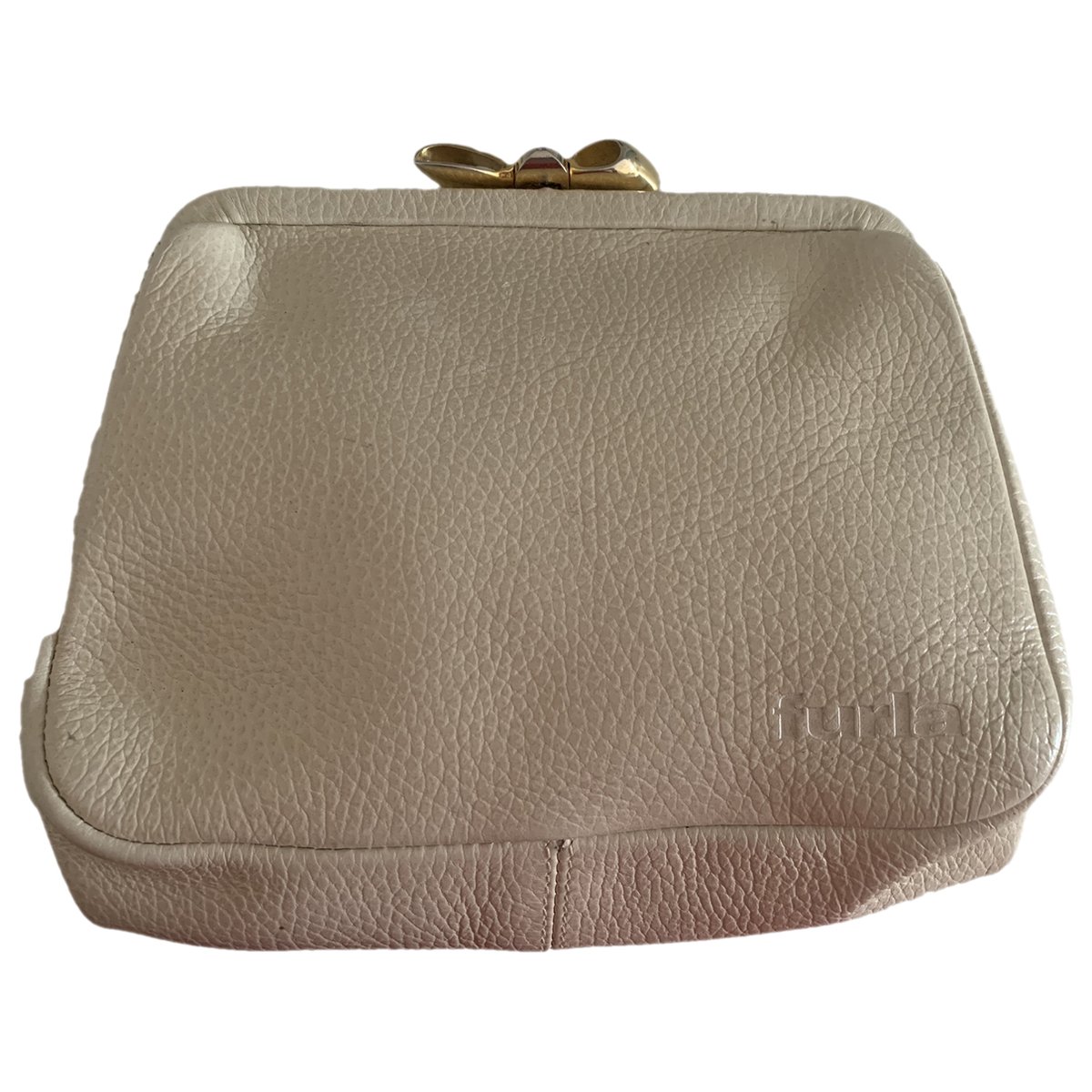 Metropolis leather clutch bag