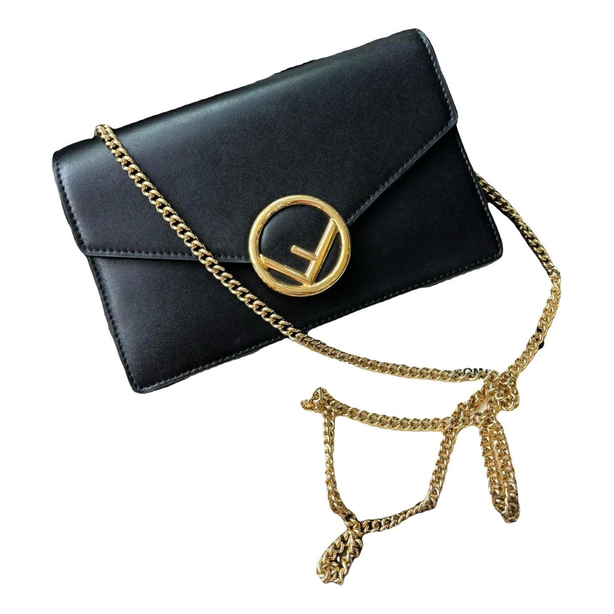 Wallet On Chain leather handbag