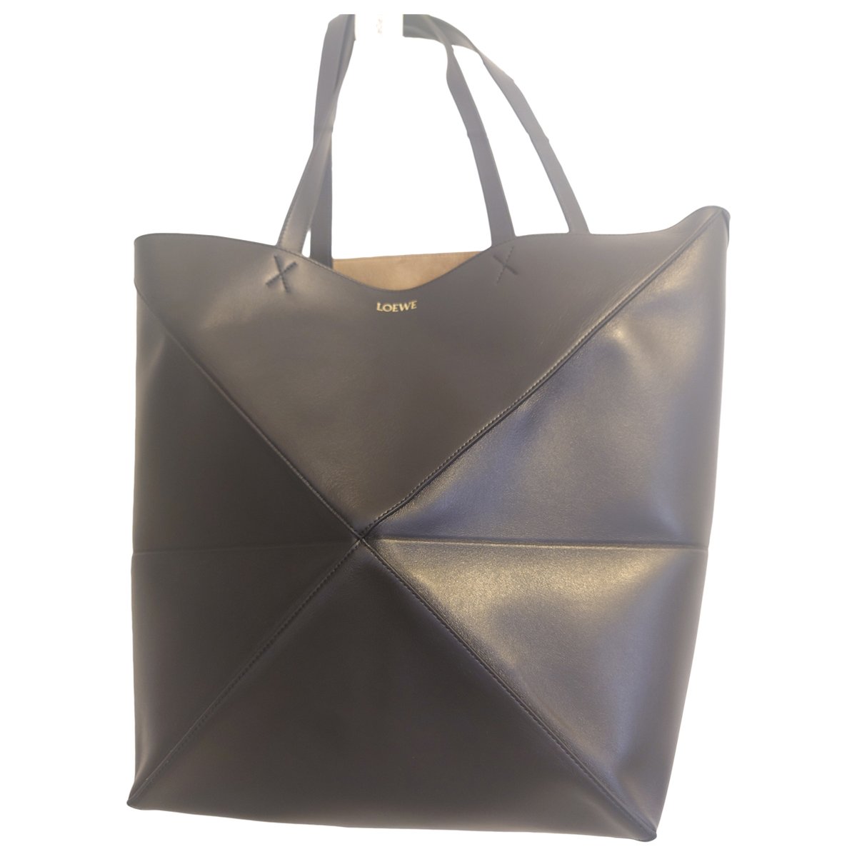 Puzzle Fold leather handbag