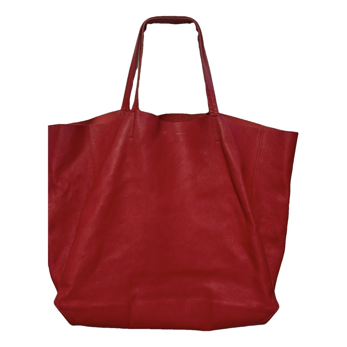 Cabas Horizotal leather tote