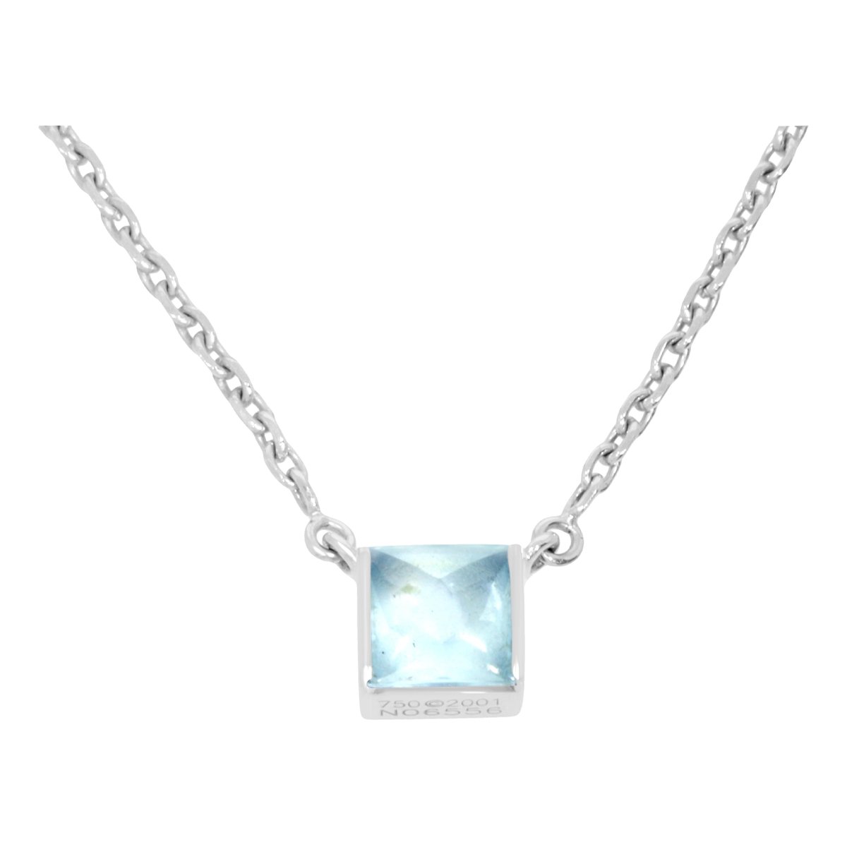 Tank white gold necklace
