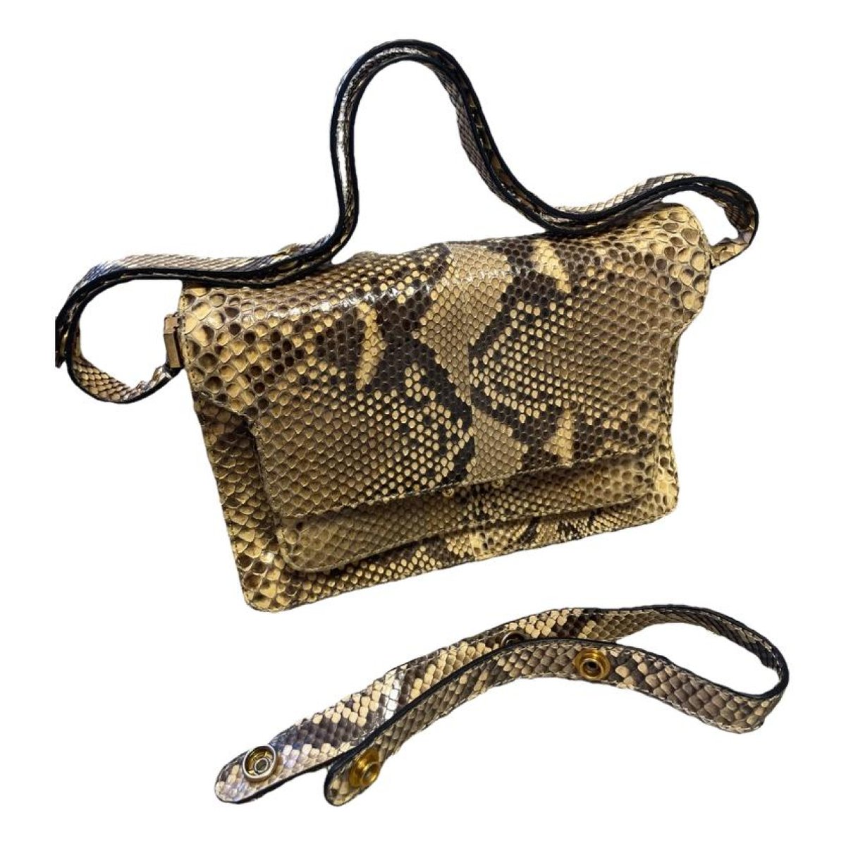 Trunk leather crossbody bag