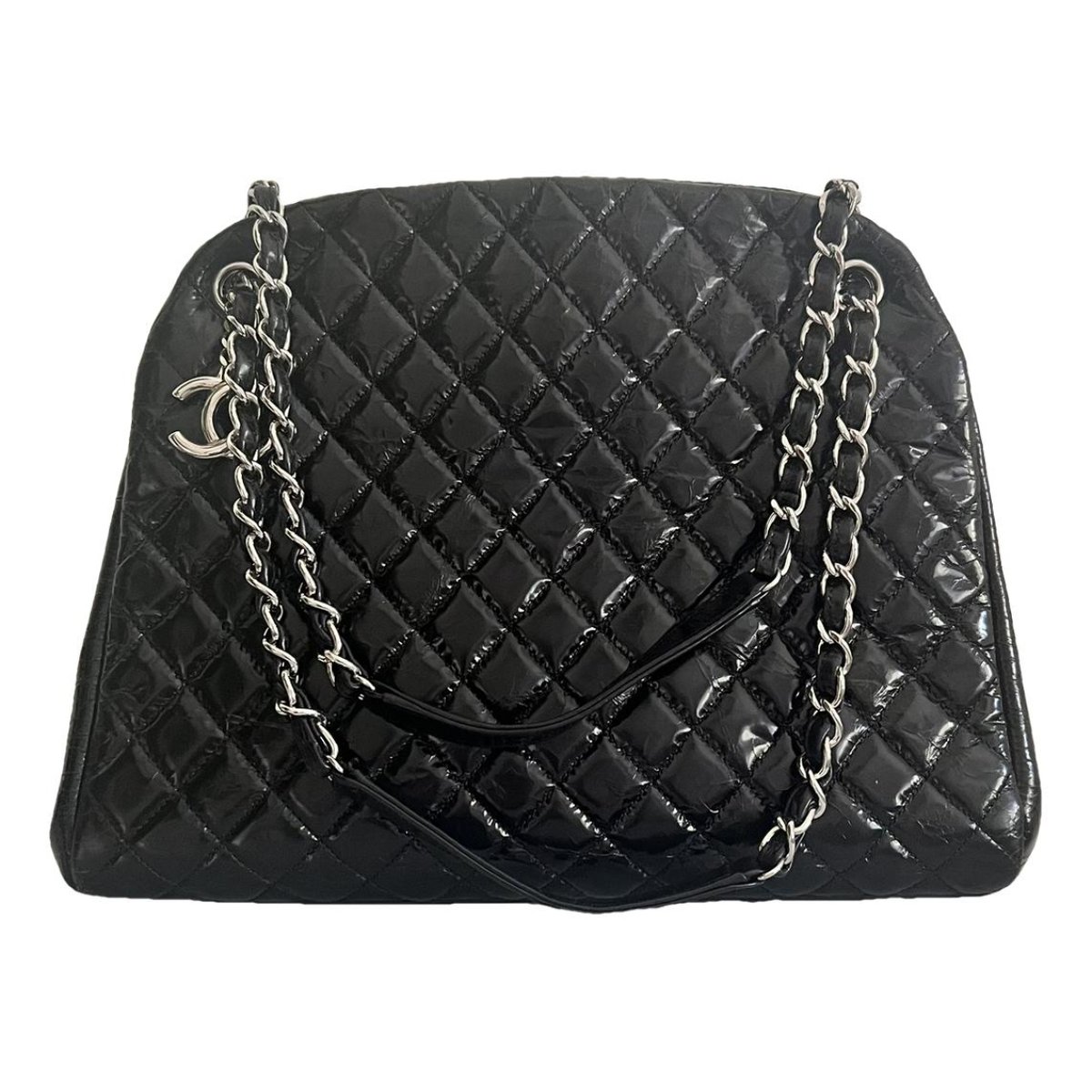 Mademoiselle patent leather handbag