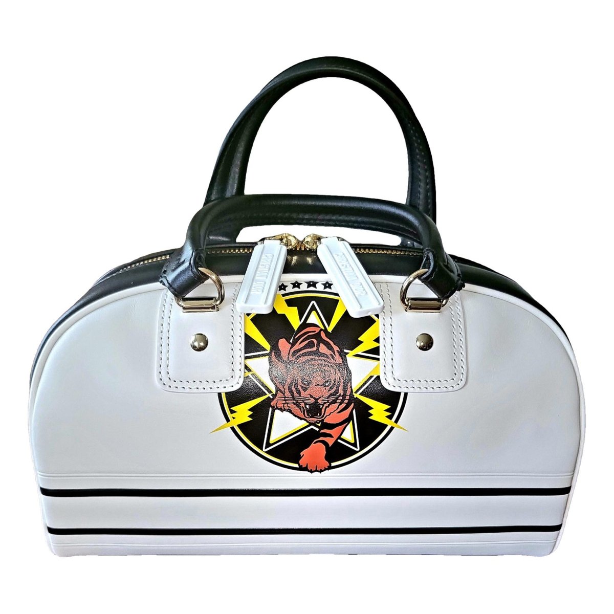 Dior Vibe Zip Bowling leather handbag