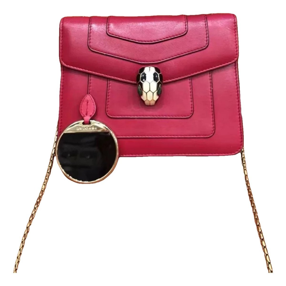 Serpenti leather handbag
