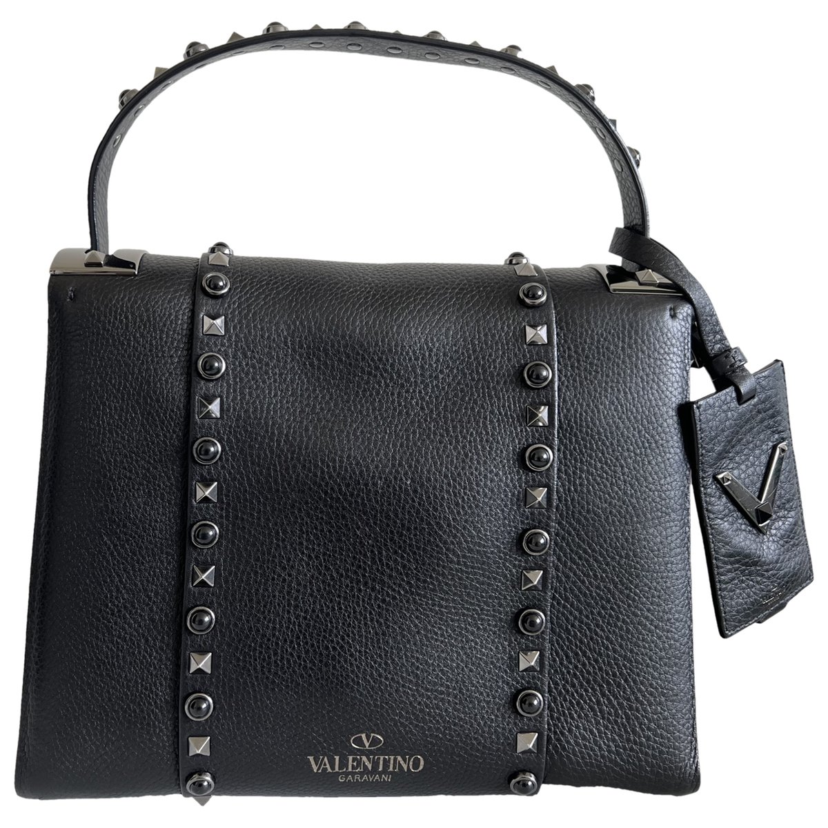 My Rockstud leather handbag