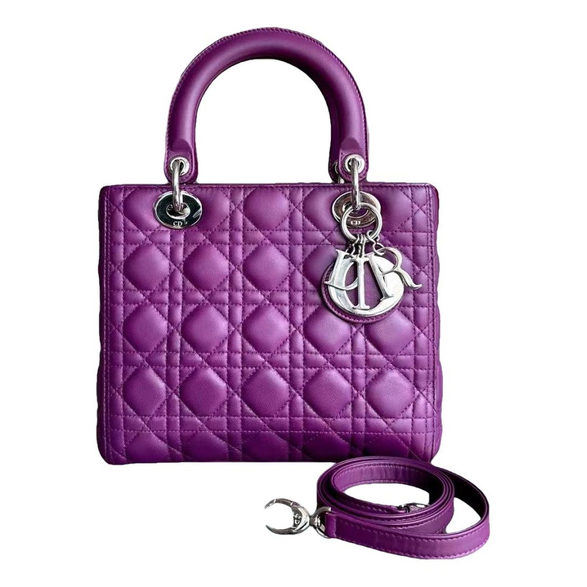 Lady Dior leather handbag
