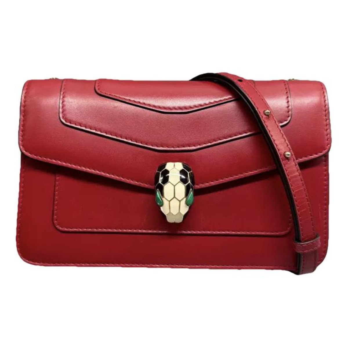 Serpenti leather handbag