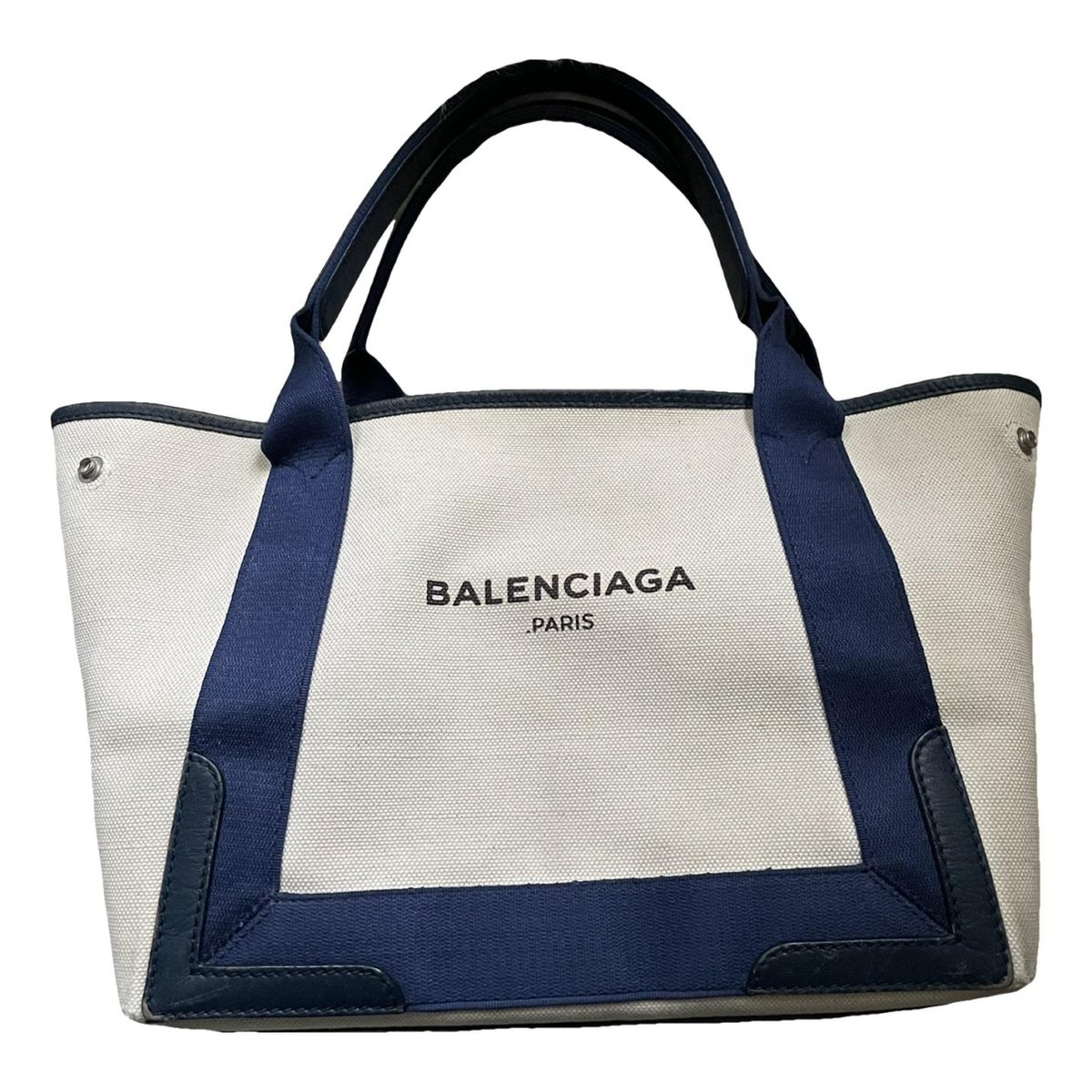 Navy cabas cloth tote