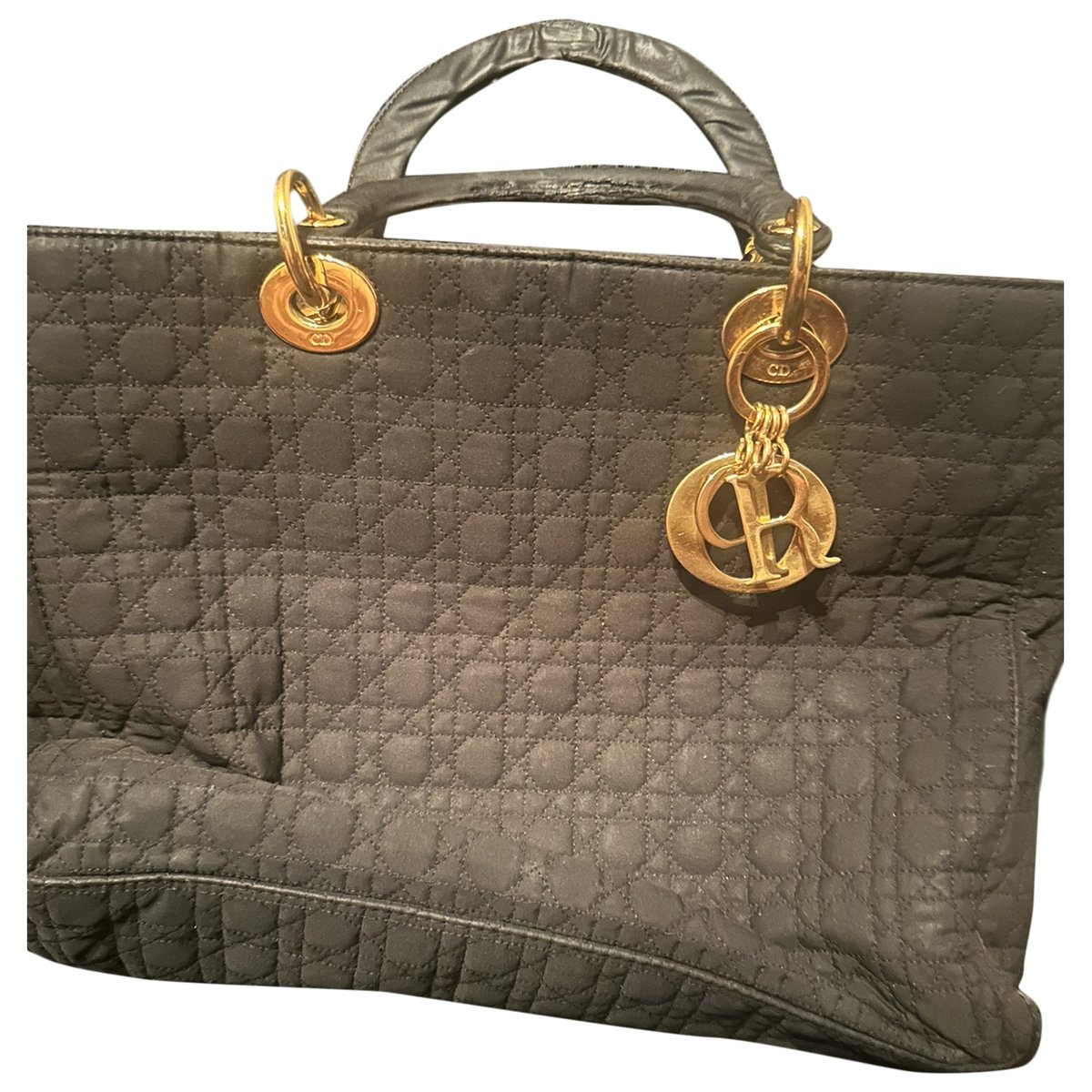 Lady Dior cloth handbag