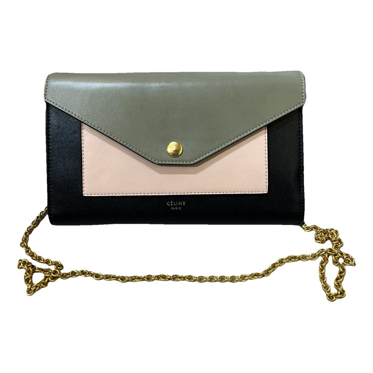 Pocket leather crossbody bag