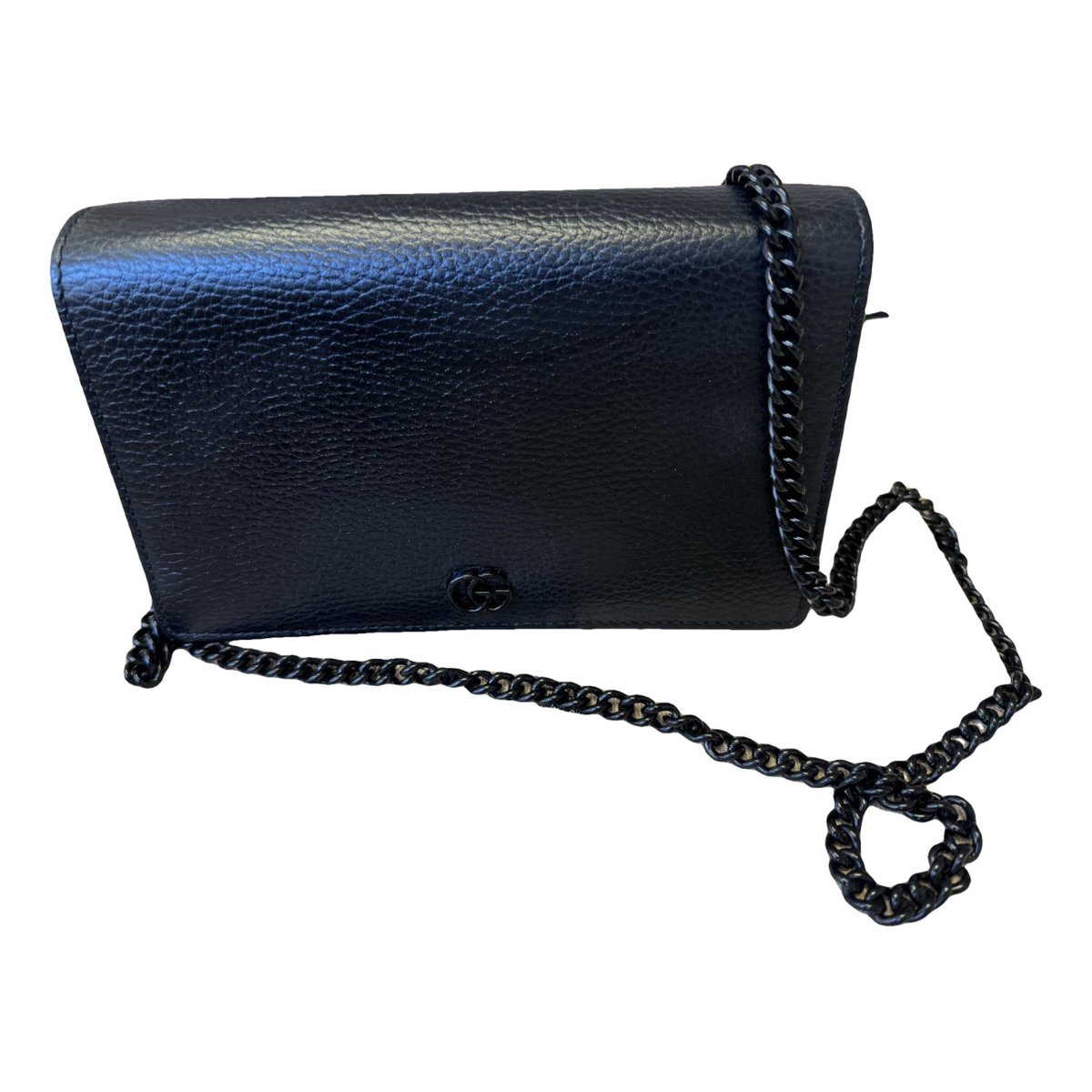 GG Marmont Chain Flap Wallet leather crossbody bag