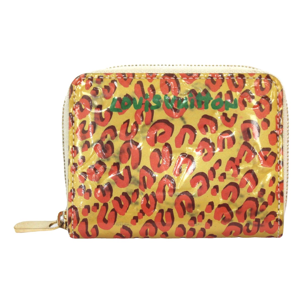 Zippy patent leather card wallet