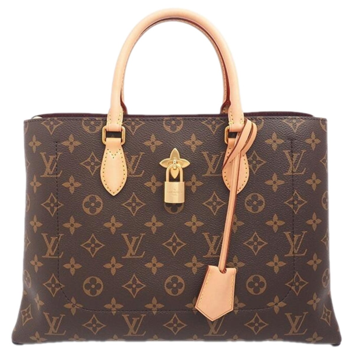 Flower Tote leather handbag
