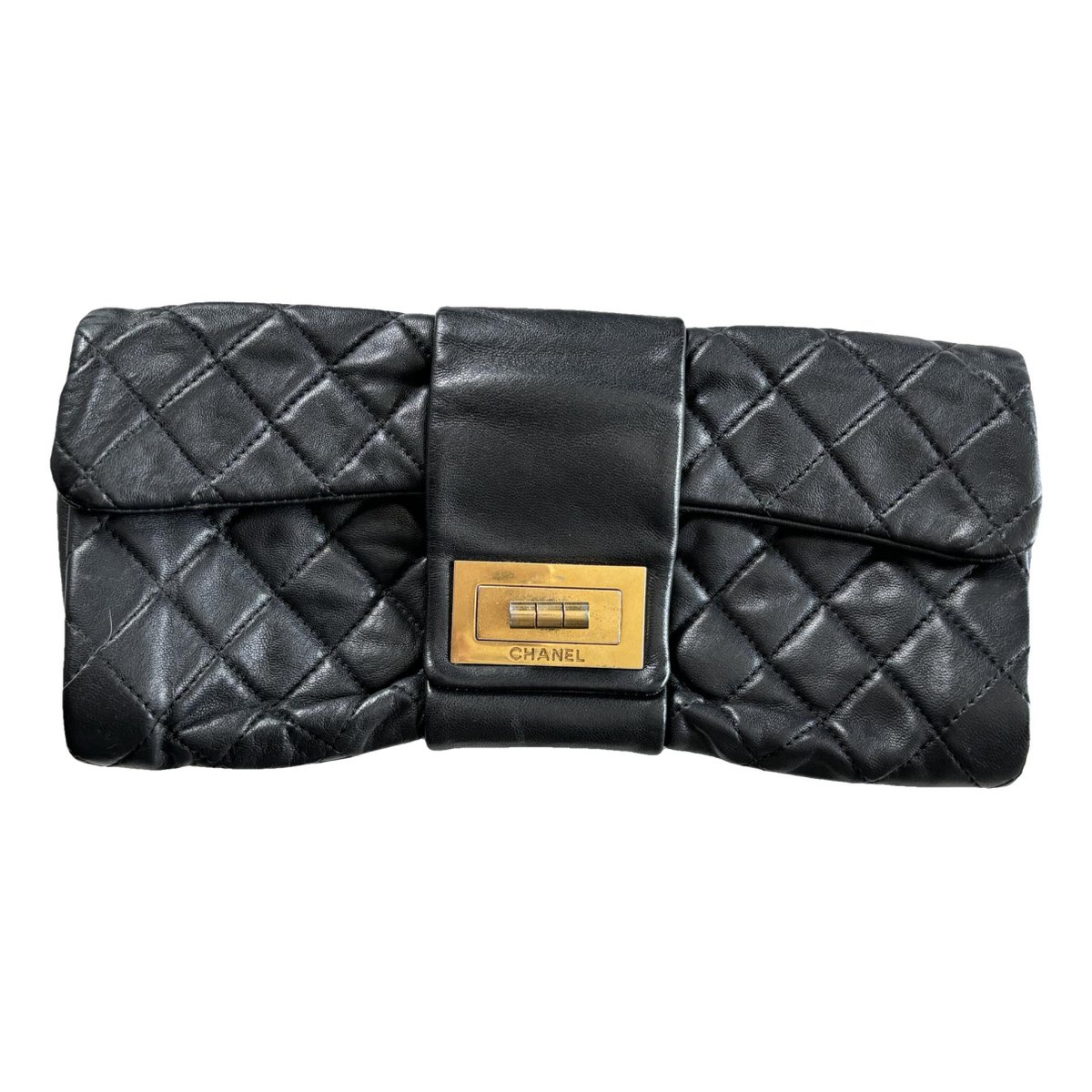 2.55 leather clutch bag