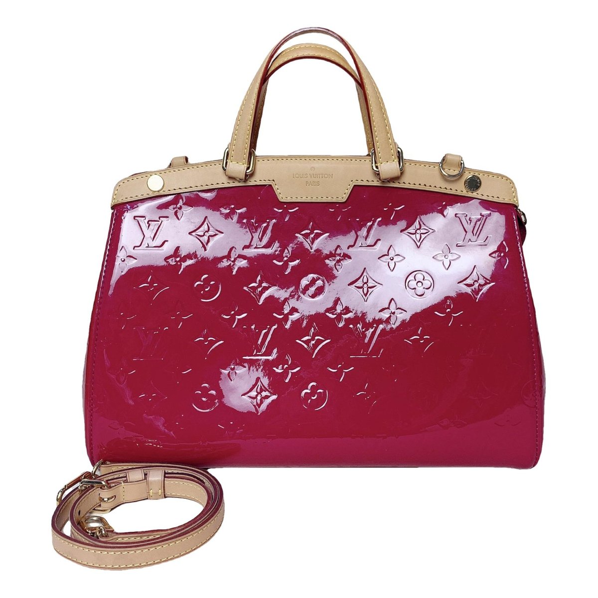 Bréa patent leather handbag
