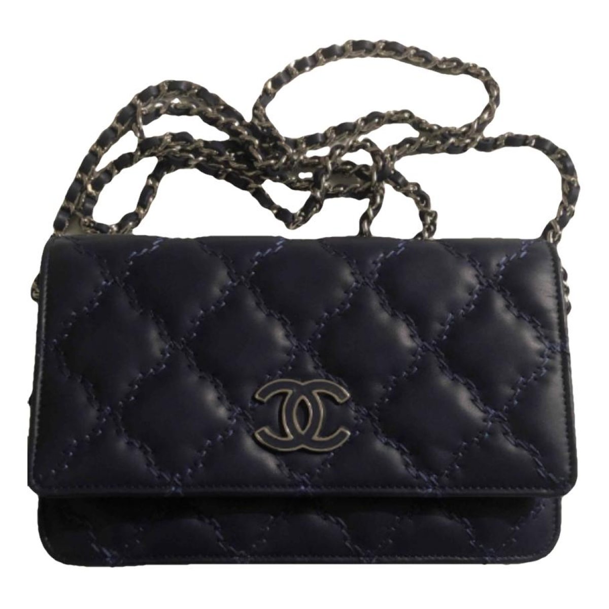 Wallet On Chain Timeless/Classique leather crossbody bag