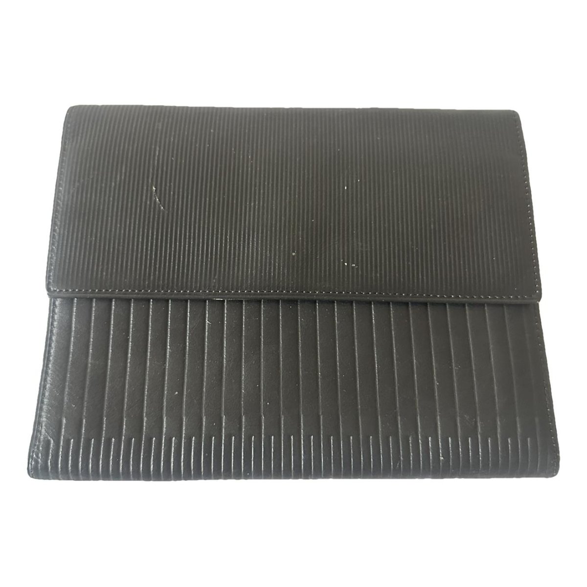 Leather clutch bag