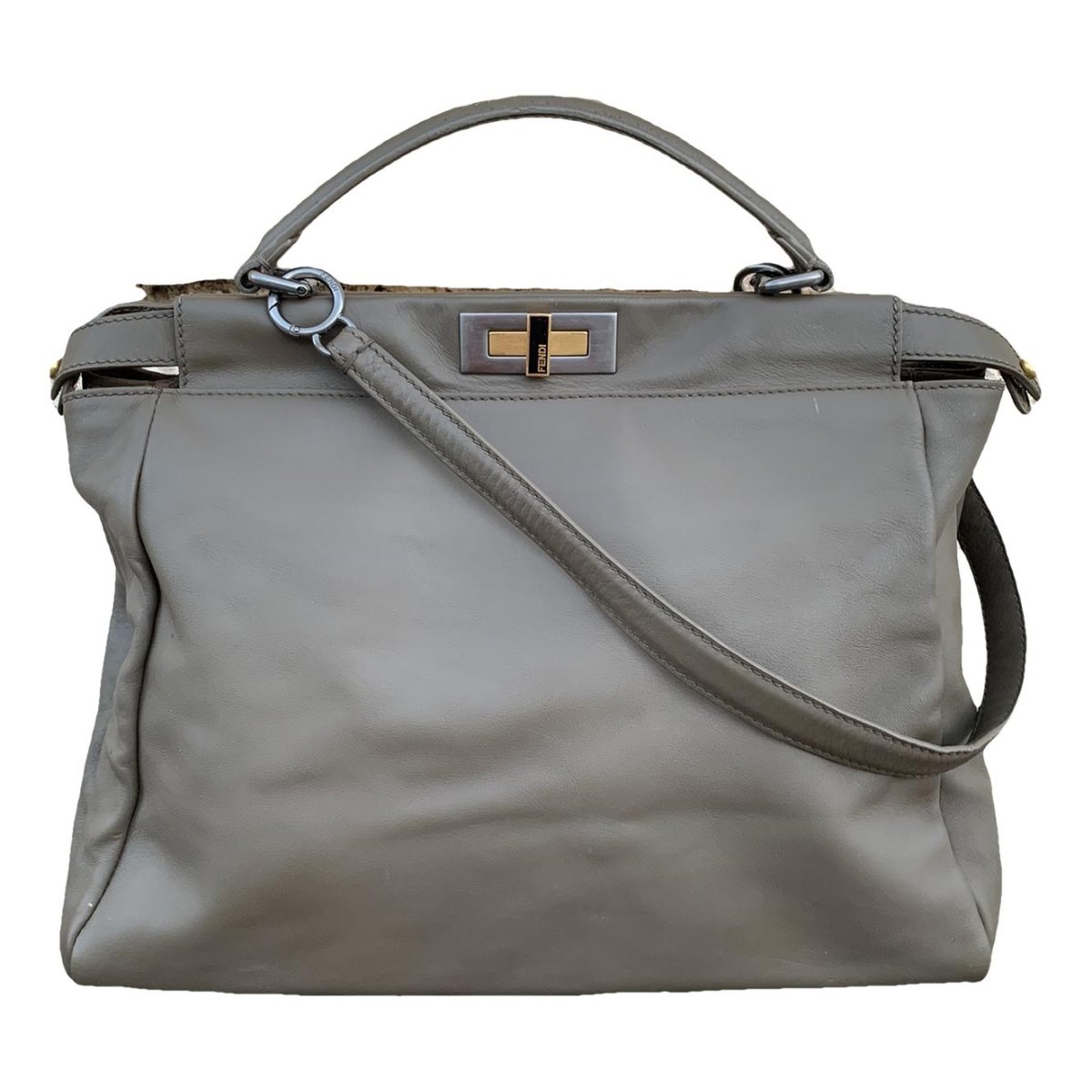Peekaboo leather handbag