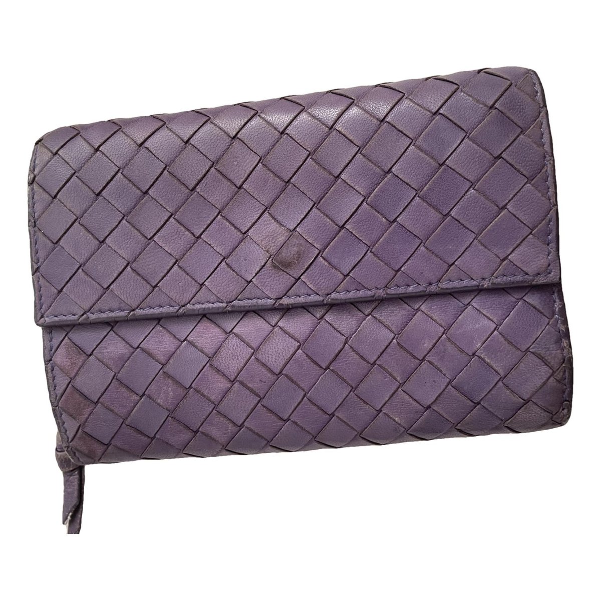 Intrecciato leather wallet