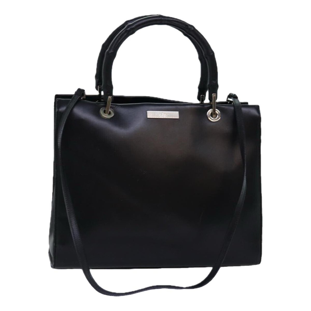 Bamboo leather handbag