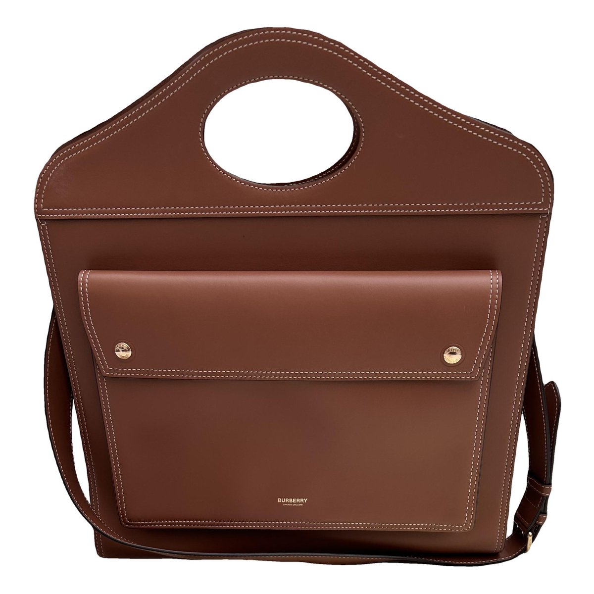 Pocket Medium leather handbag