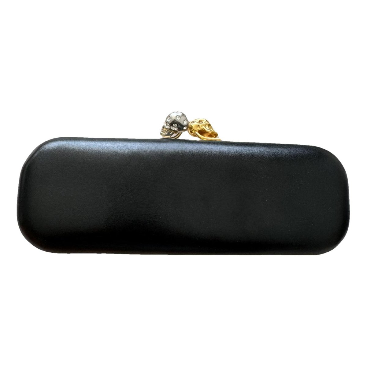 Knuckle leather clutch bag