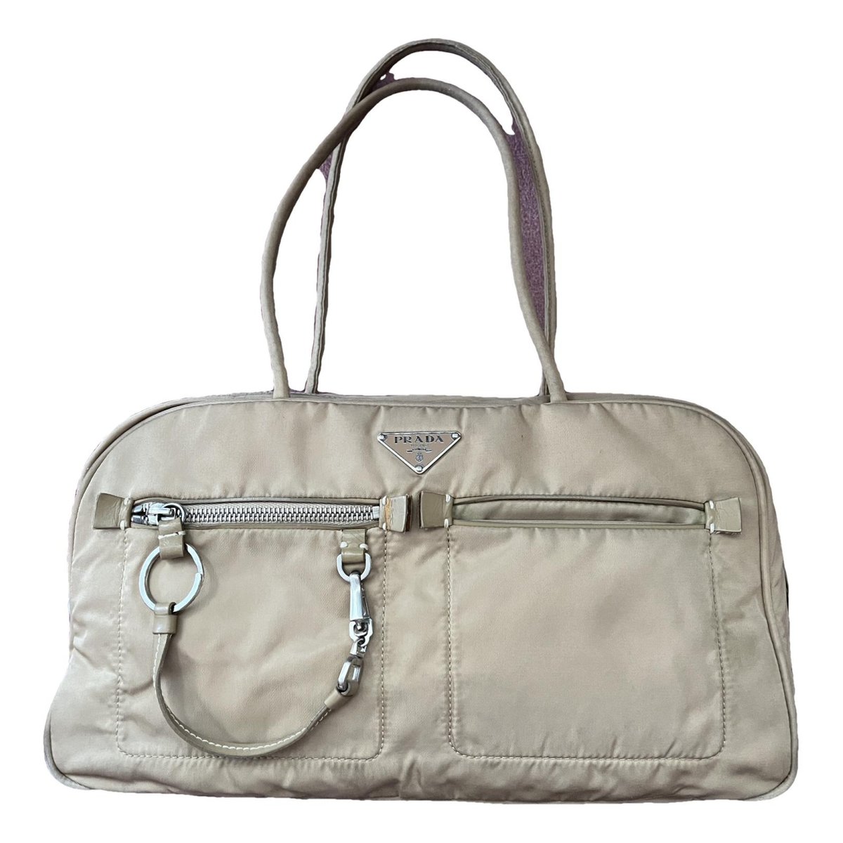 Madras cloth bowling bag
