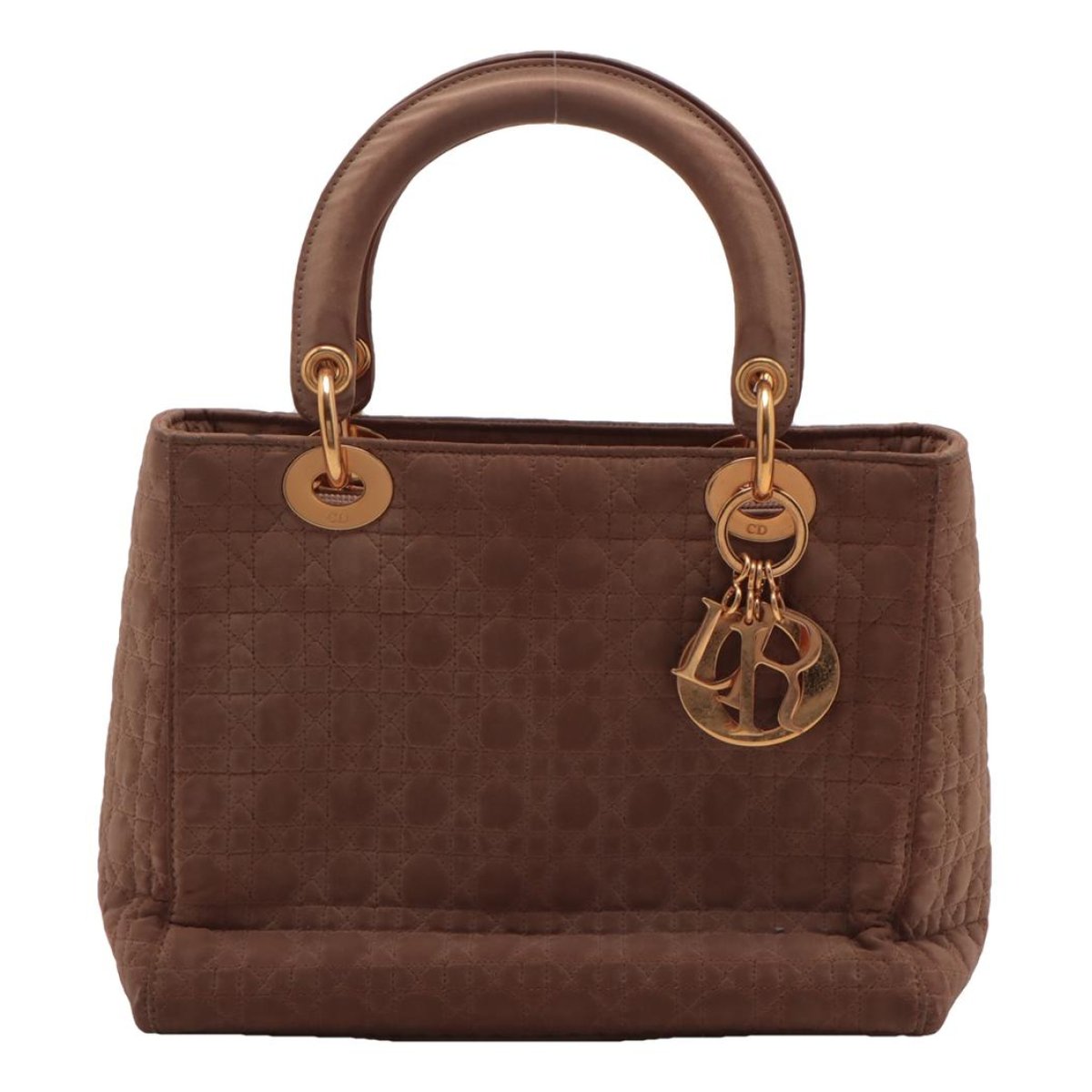 Lady Dior silk handbag