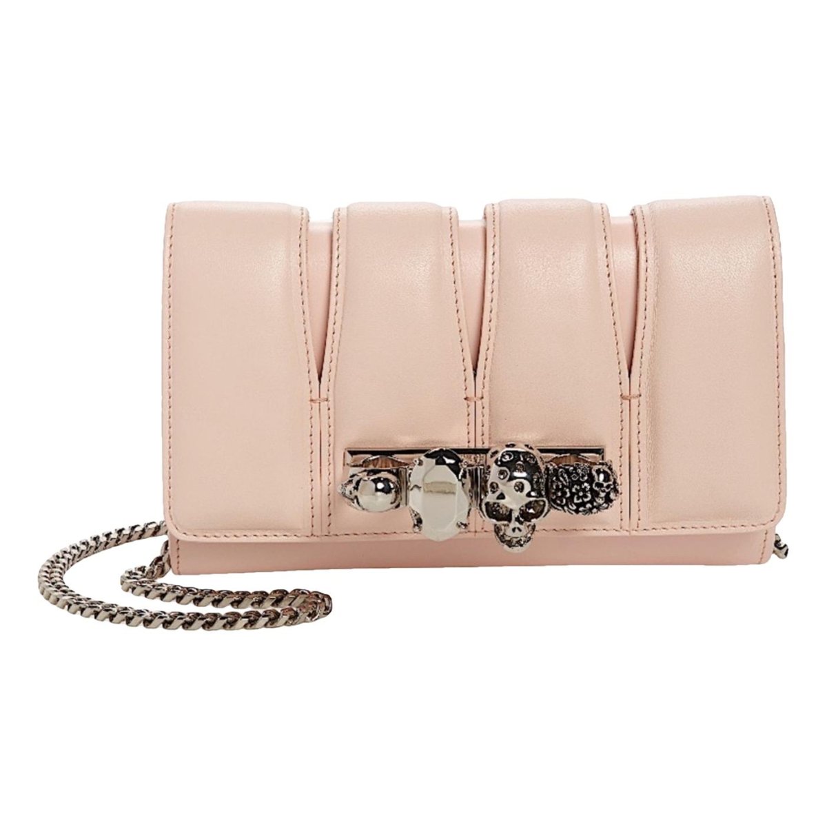 Skull leather handbag