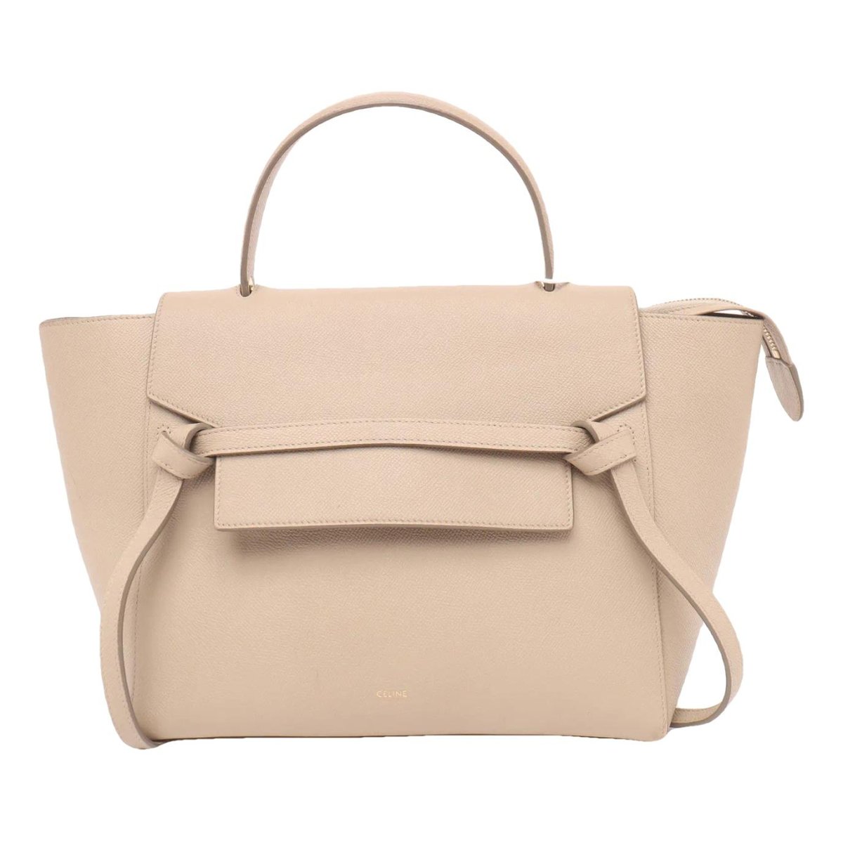 Belt leather handbag