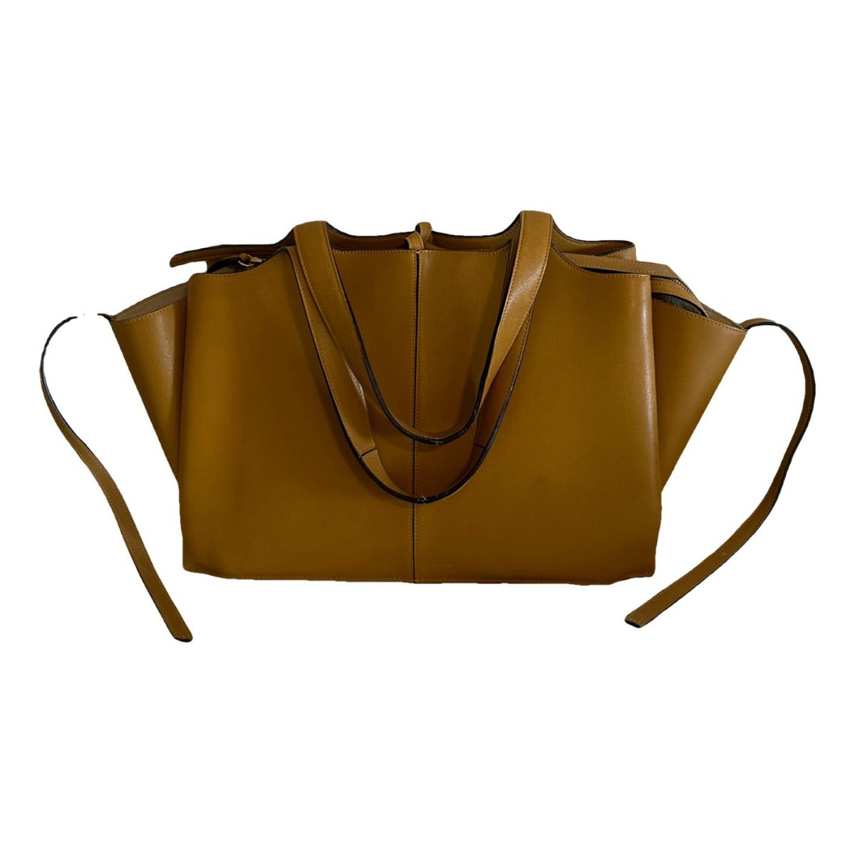 Tri-Fold leather handbag