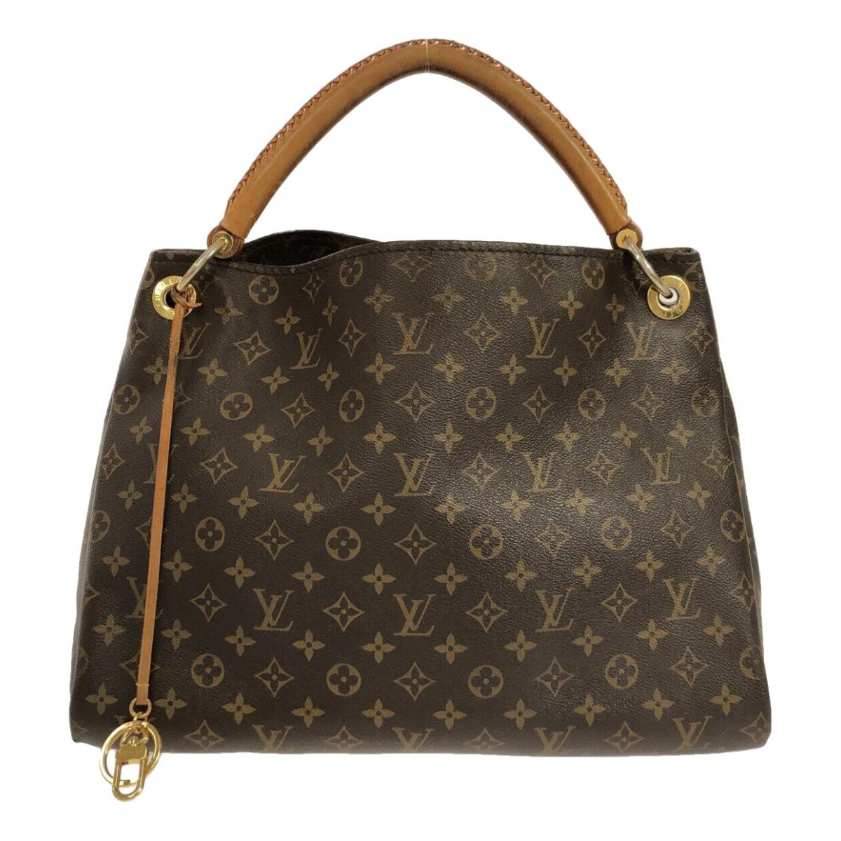 Artsy leather handbag