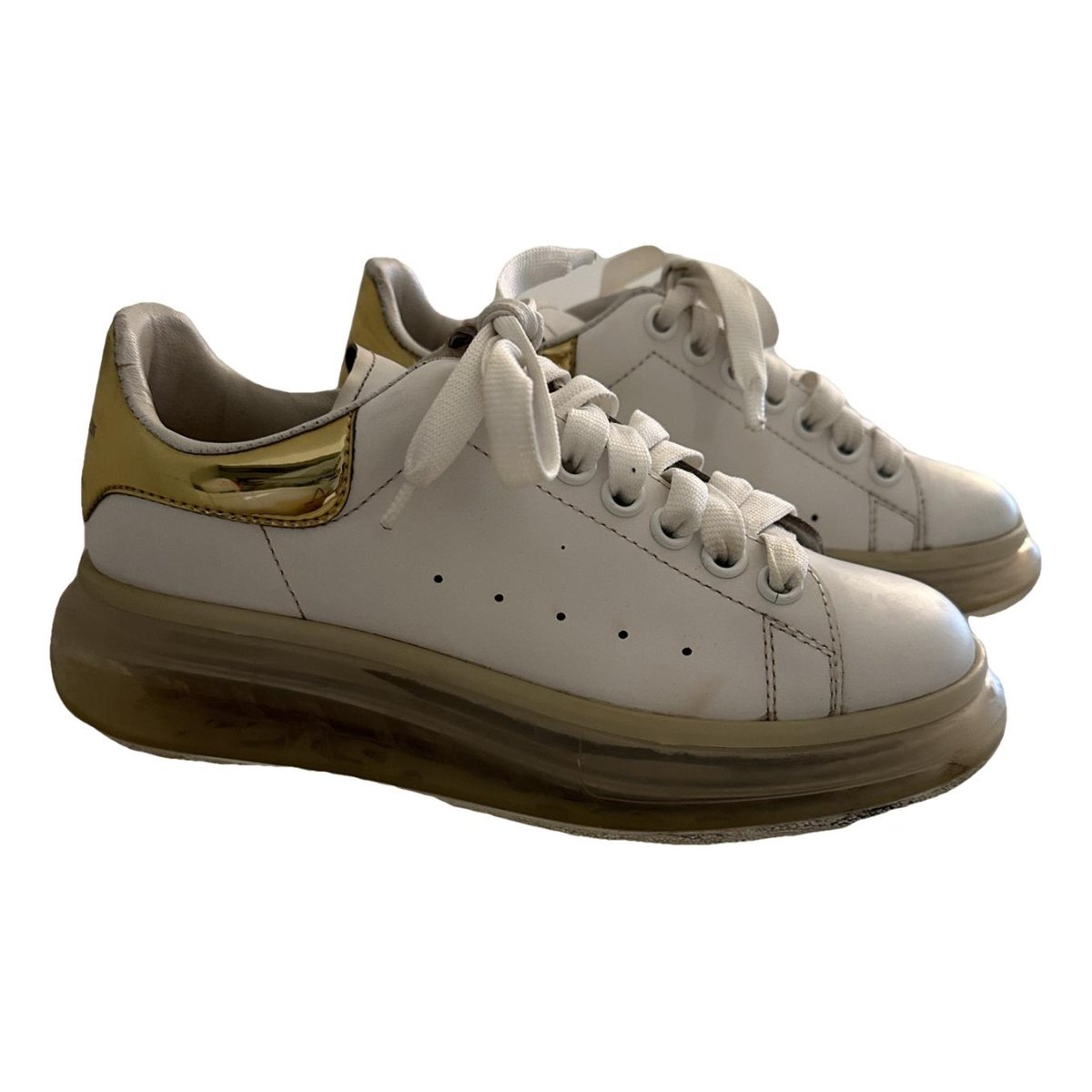 Oversize leather trainers
