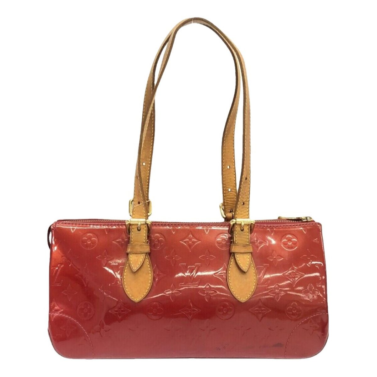 Rosewood linen handbag
