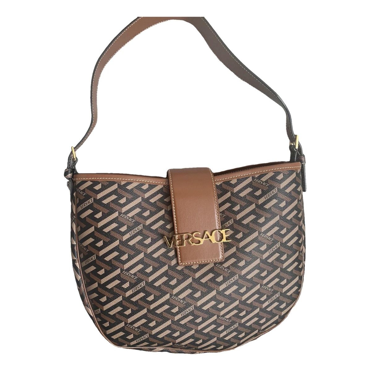 Greca Goddess leather handbag