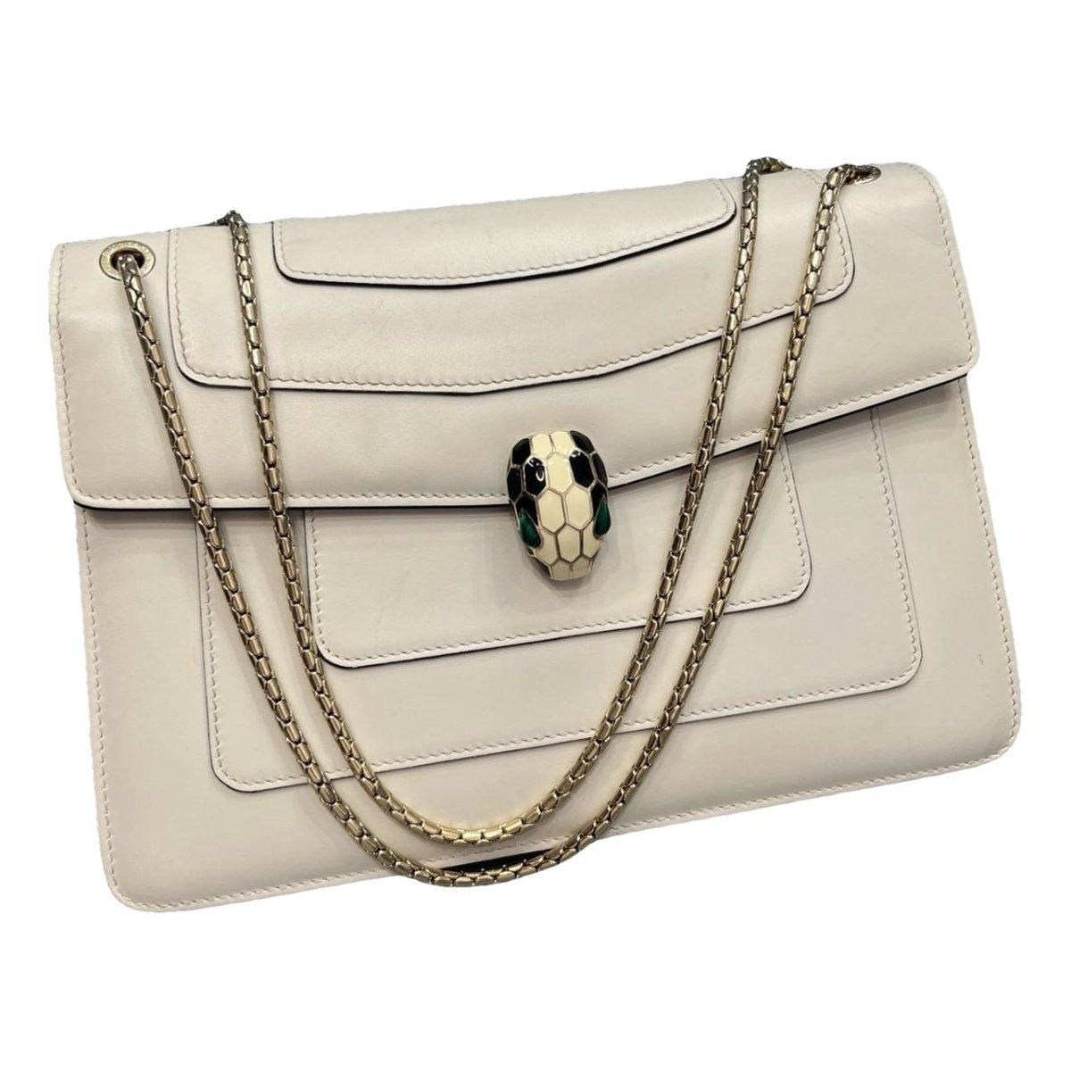Serpenti leather handbag