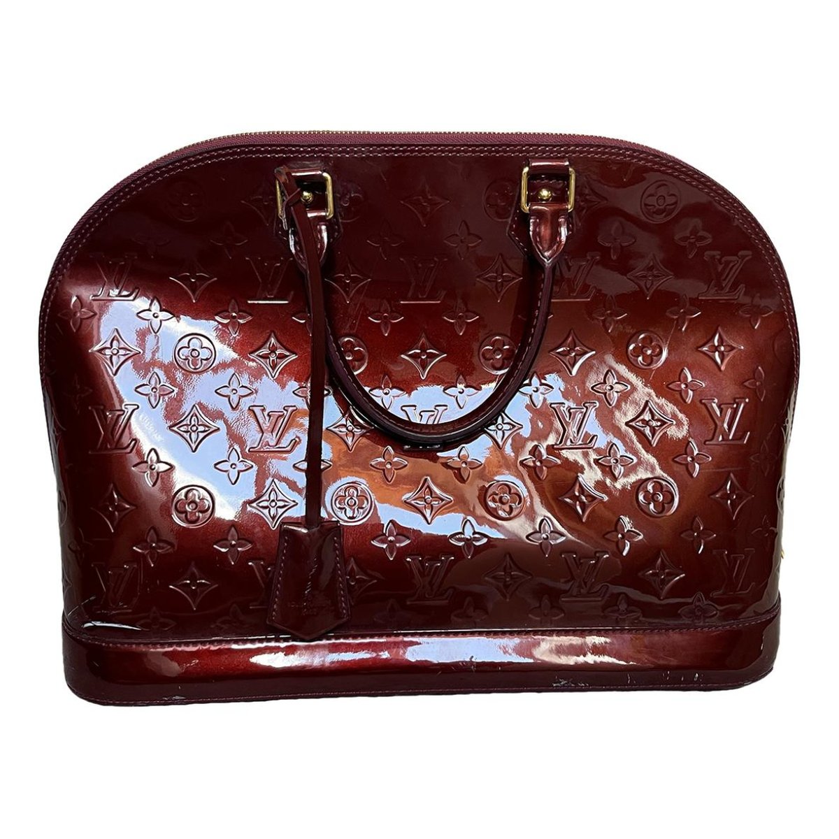 Alma patent leather handbag