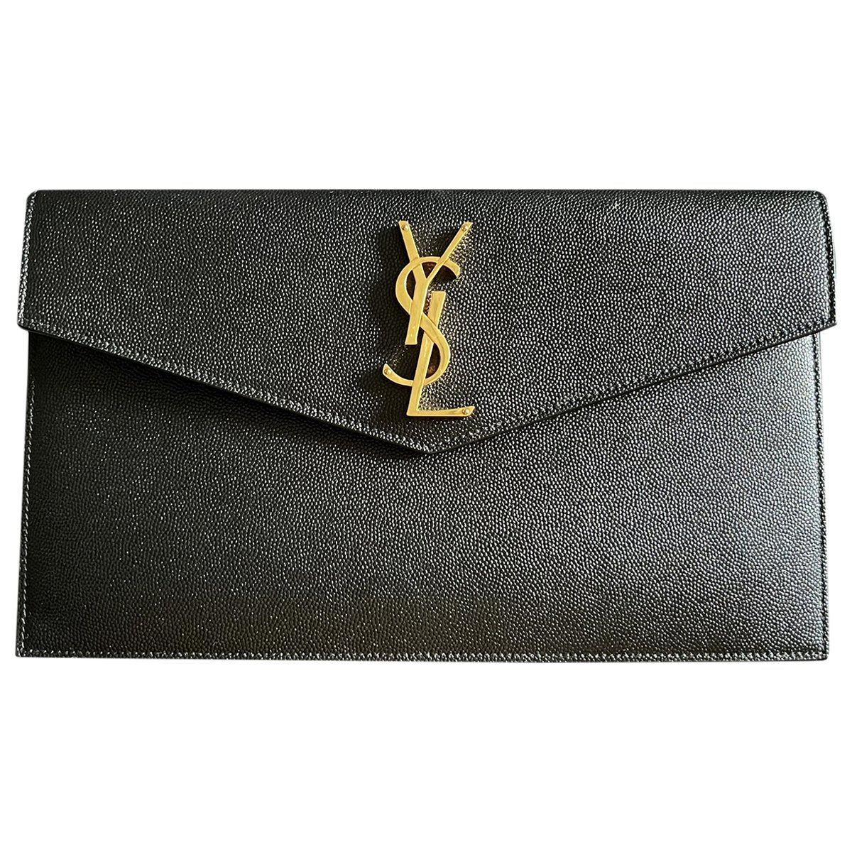 Uptown leather clutch bag