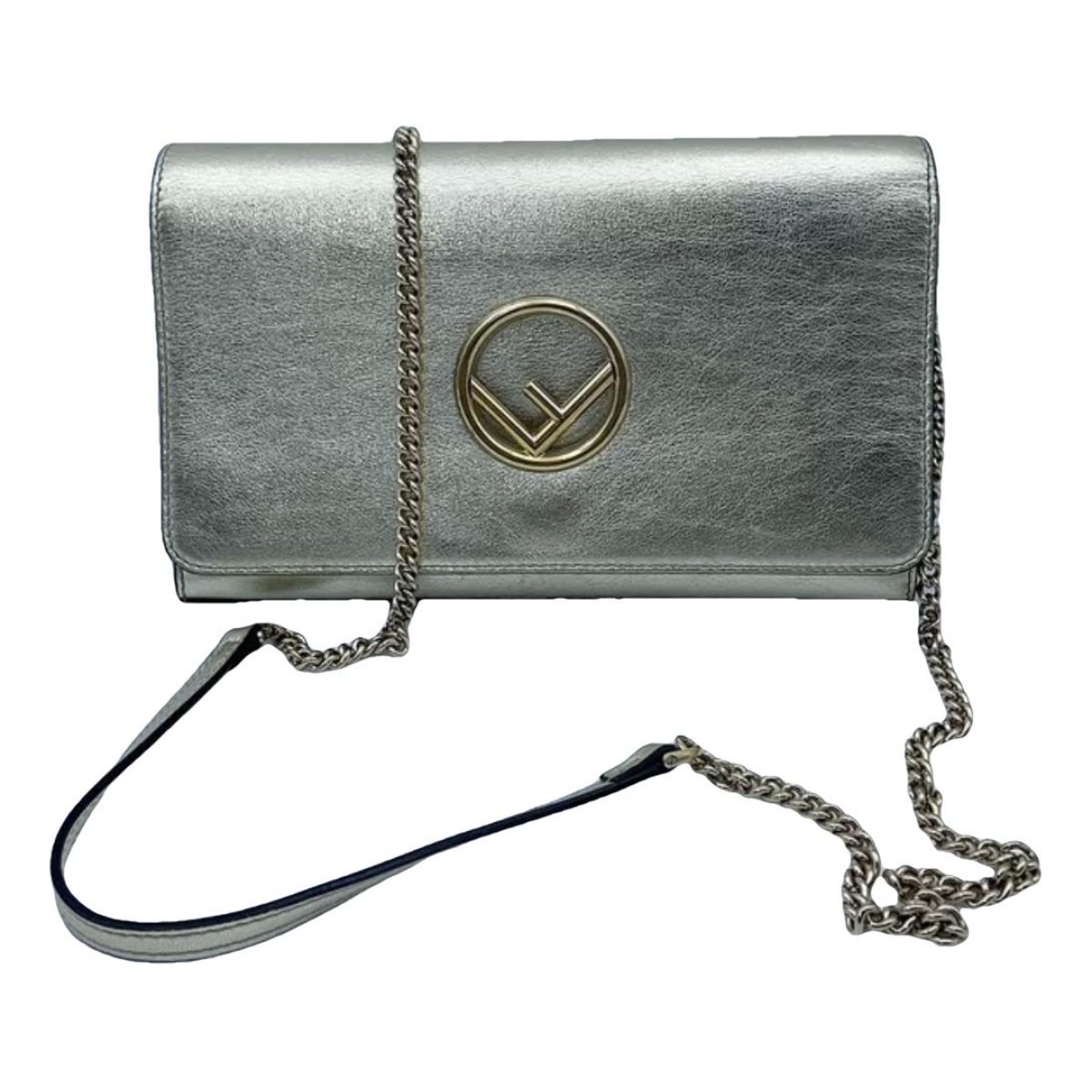 Wallet On Chain leather crossbody bag