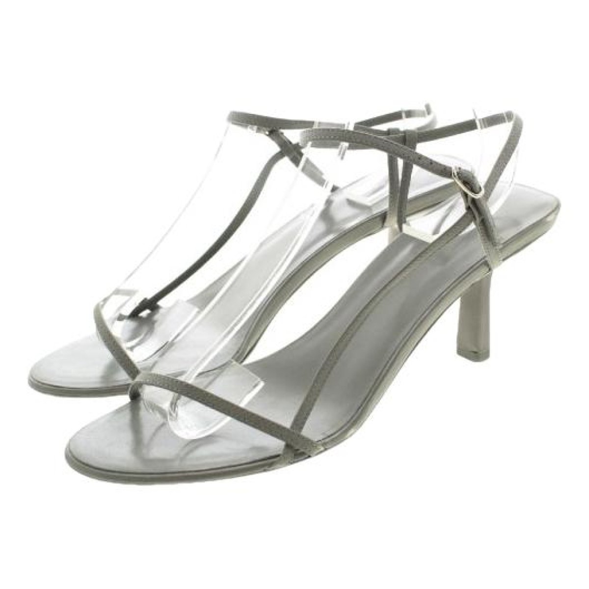 Bare leather heels